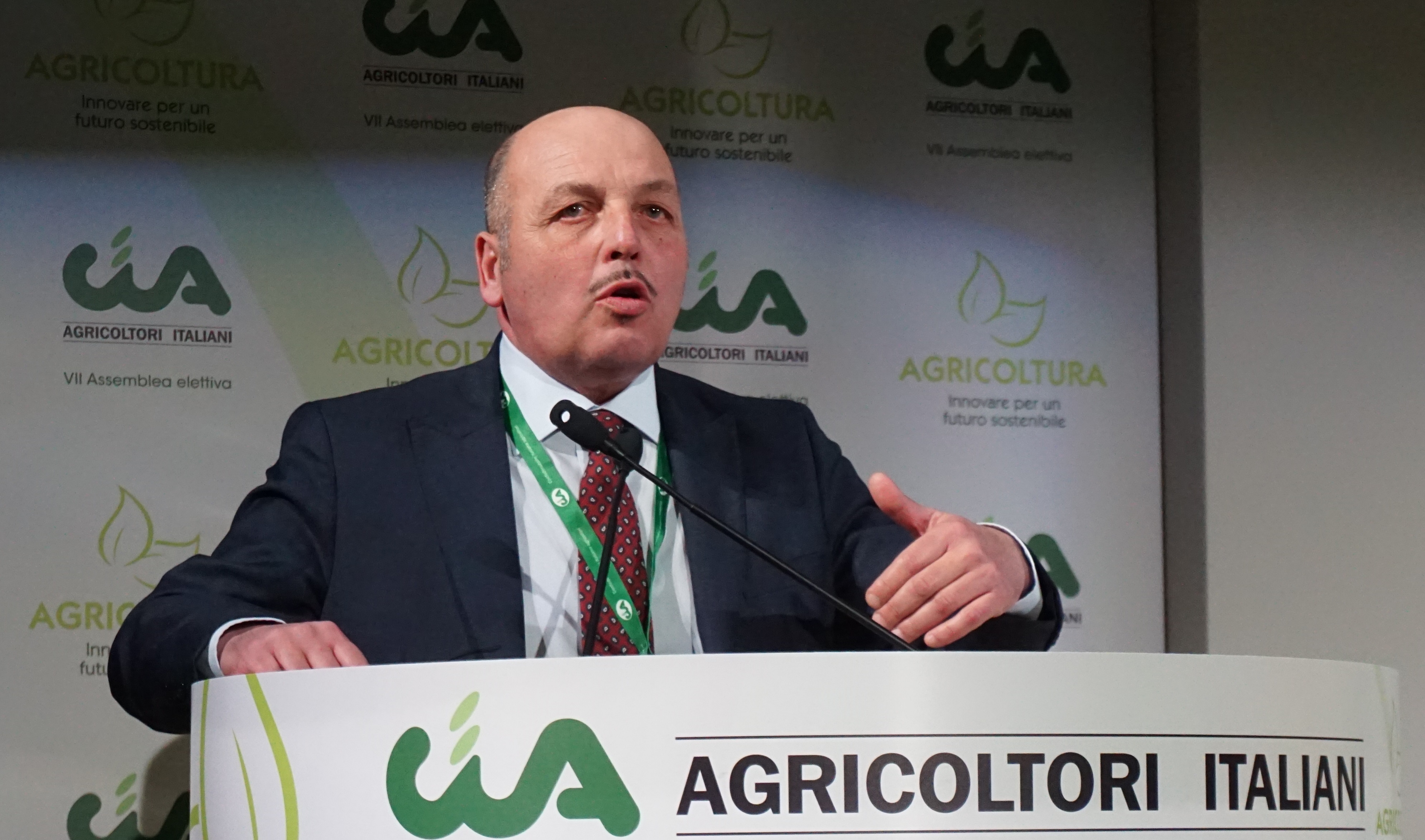 Dino Scanavino foto in Assemblea 2018