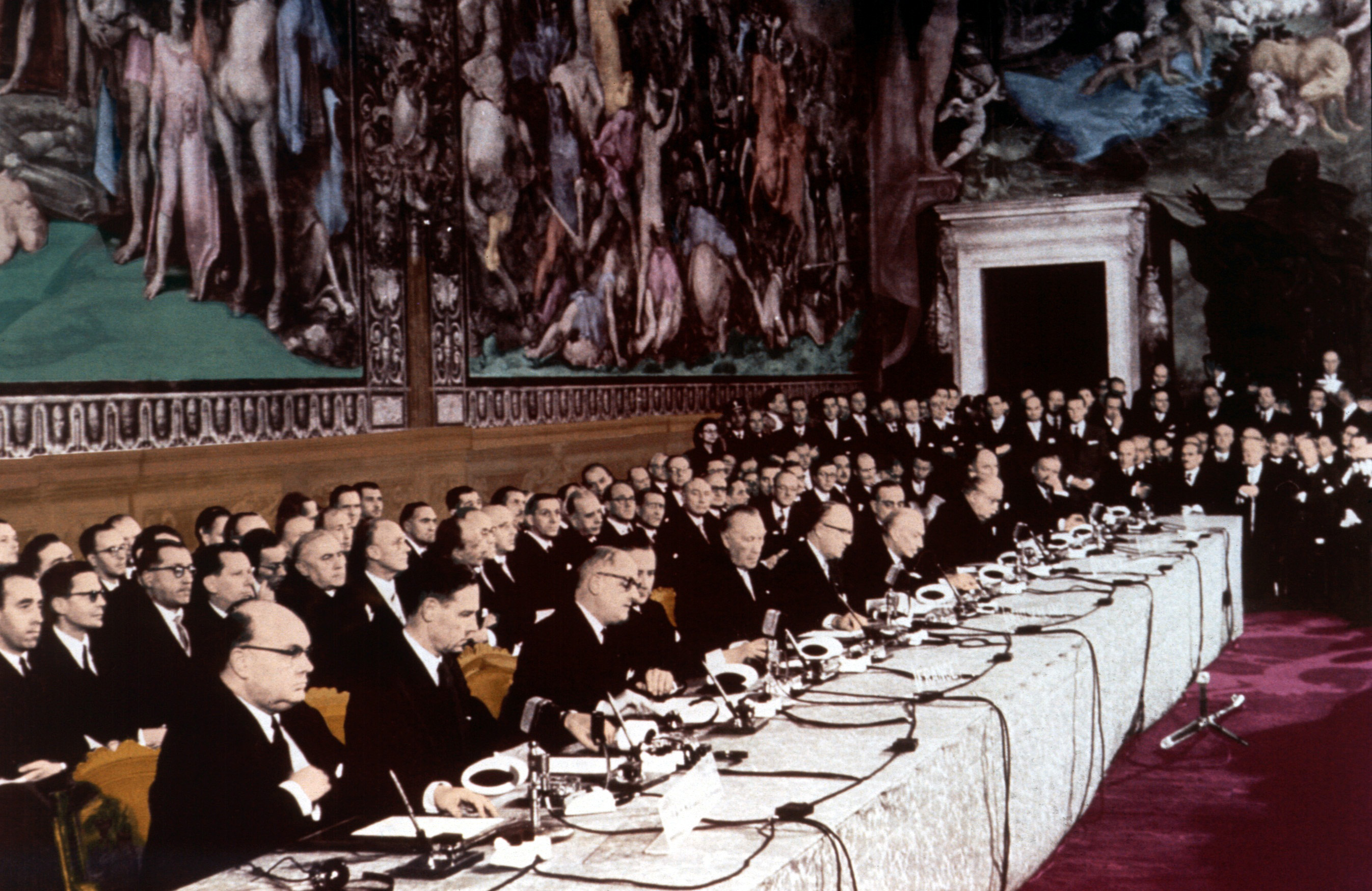 Firma dei trattati di Roma 1957