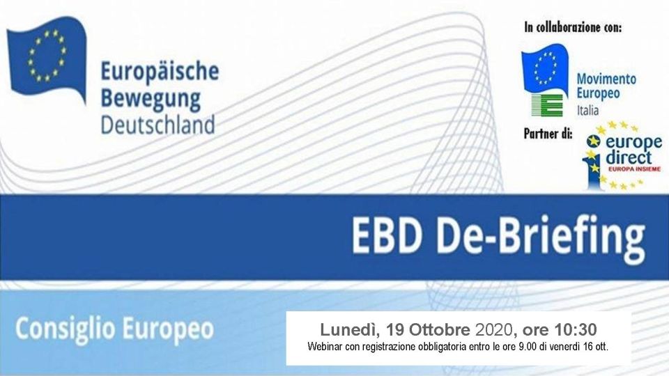 Locandina EBD DE Briefing